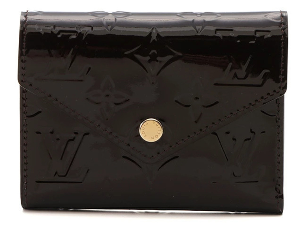 LOUIS VUITTON Portefeuille Victorine Vernis Amarante Purple